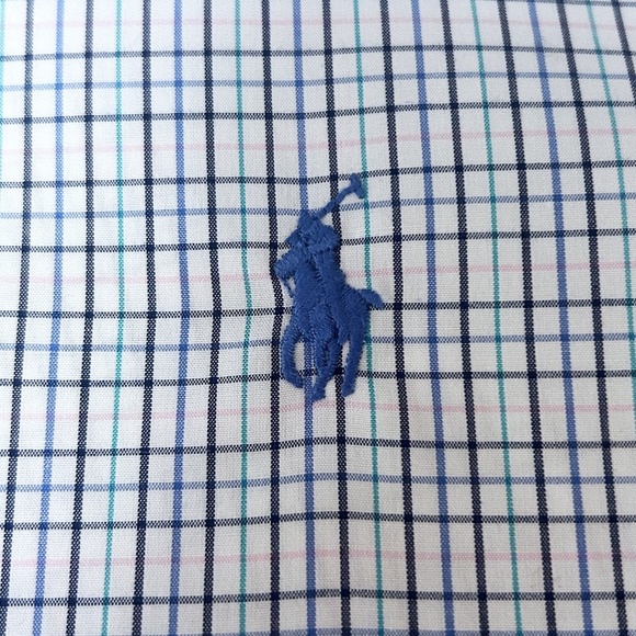 Ralph Lauren Dress Shirt Slim Fit Classic Windowpane Multi Check Plaid 15 32/33 - Picture 9 of 13